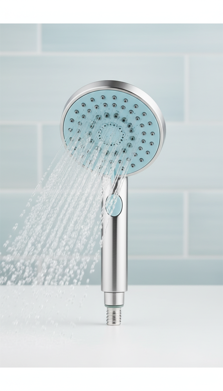 Hand-held high-pressure showerhead