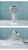 Fixed massage spray showerhead
